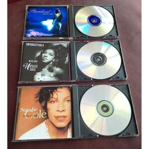 NATALIE COLE 3 CD Lot - Take A Look, Unforgettable With‎ Love & Stardust